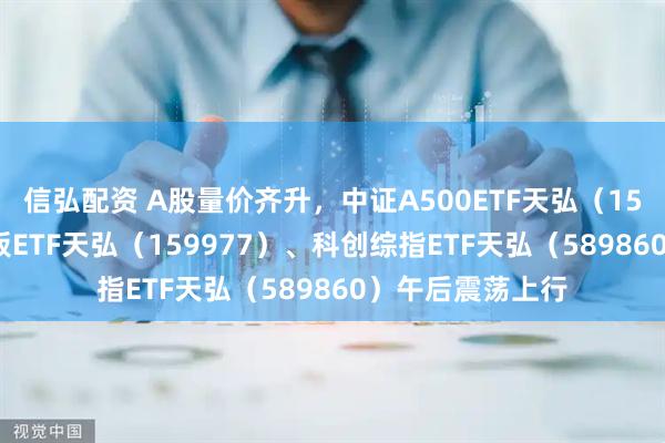 信弘配资 A股量价齐升，中证A500ETF天弘（159360）、创业板ETF天弘（159977）、科创综指ETF天弘（589860）午后震荡上行